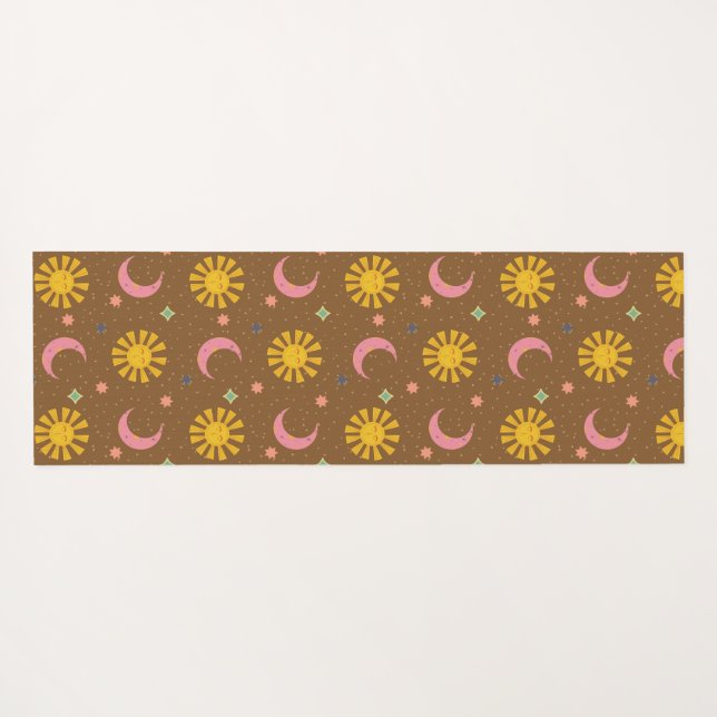 Sun moon  yoga mat (Back (Horizontal))