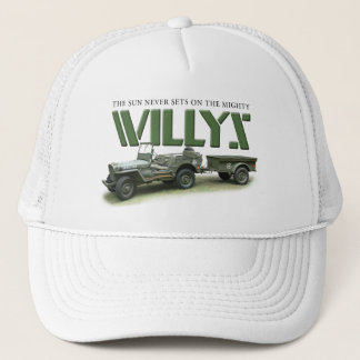 Sun ne place jamais sur le casquette de Willys