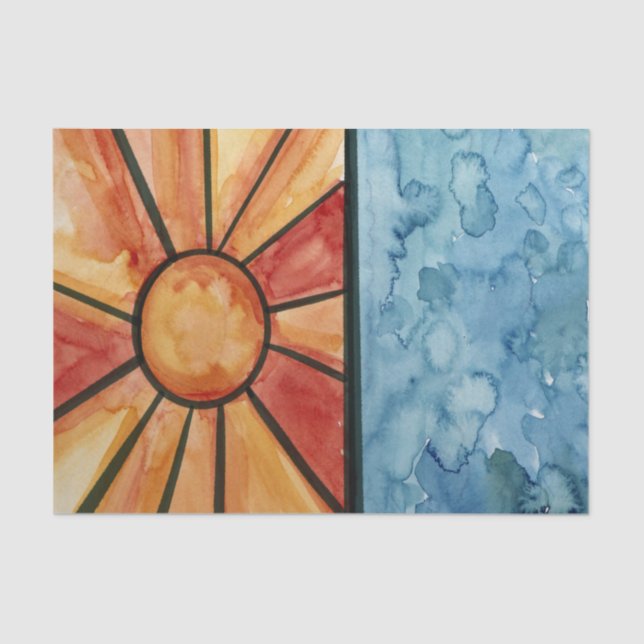 Sun Ocean                                          Tissue Paper (Front)