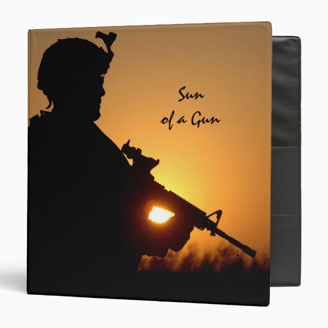 Sun of a Gun Military Binder (Front/Inside)