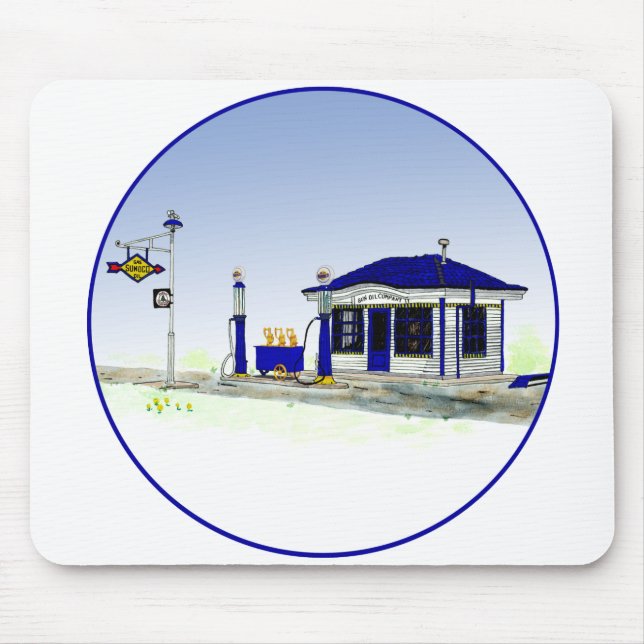 Sun Oil Station Mouse Pad (Front)