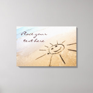 Sun On The Beach Canvas Print