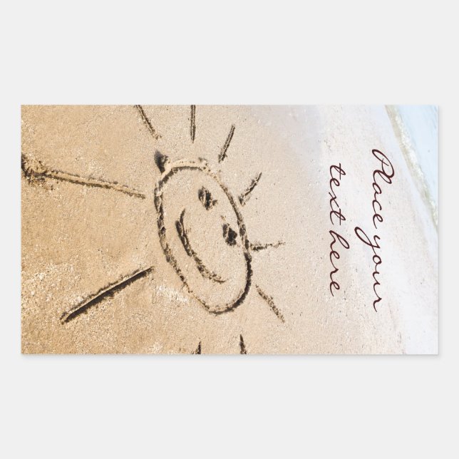 Sun On The Beach Sticker (Front)