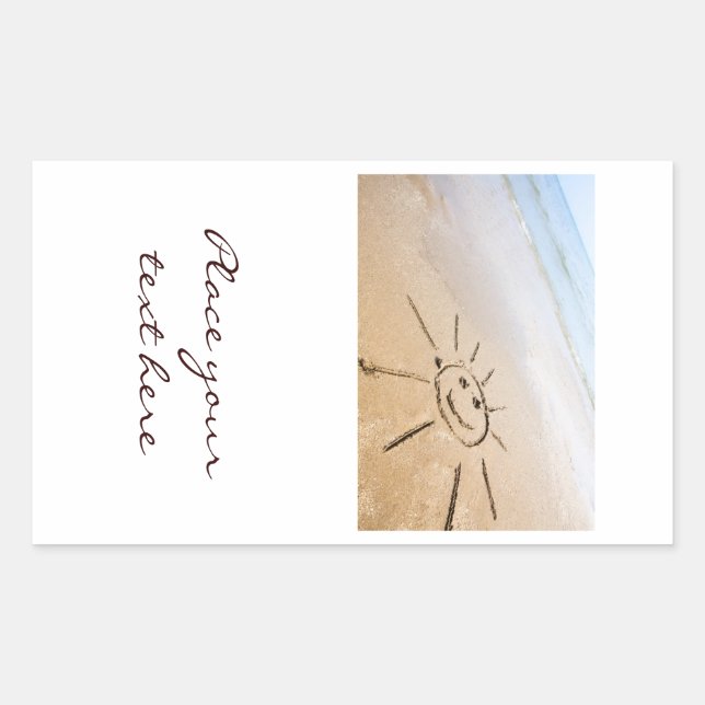 Sun On The Beach Sticker (Front)