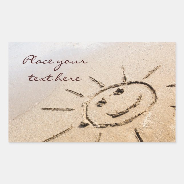 Sun On The Beach Sticker (Front)