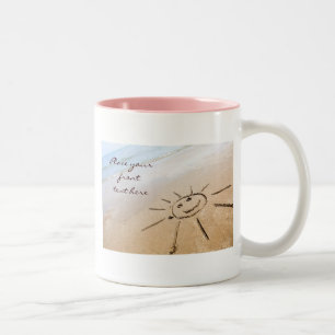 Sun On The Beach Two-Tone Coffee Mug