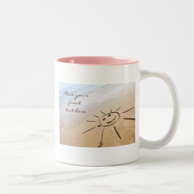 Sun On The Beach Two-Tone Coffee Mug (Right)