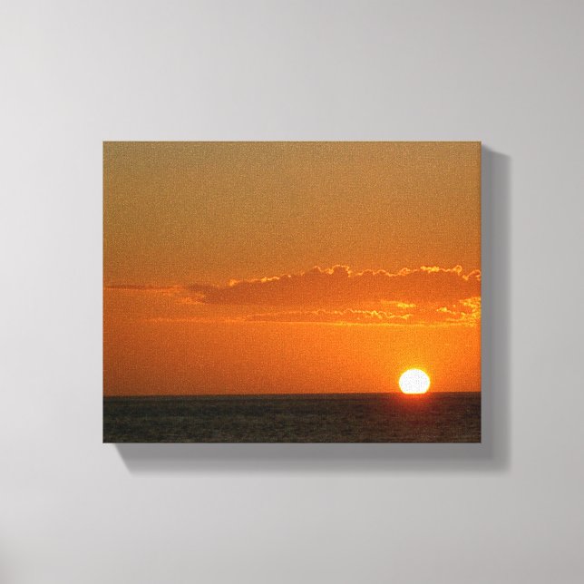 Sun on the Water at Sunset Canvas Prints (Front)