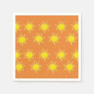 Sun Orange Yellow  Napkins