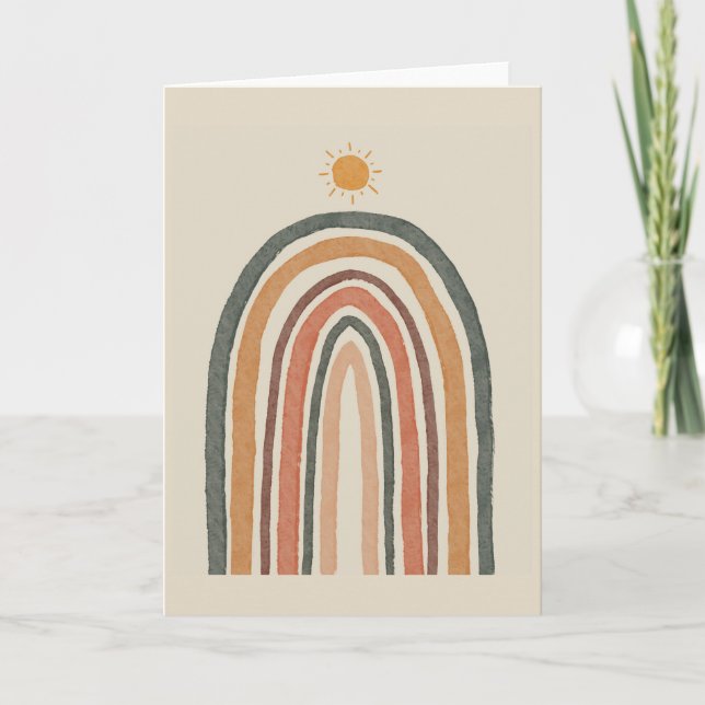 Sun Over A Rainbow Card (Front)