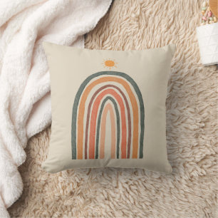 Sun Over A Rainbow Throw Pillow