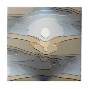 SUN OVER THE HILLS TILE