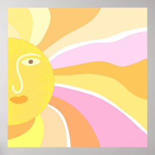 sun painting poster