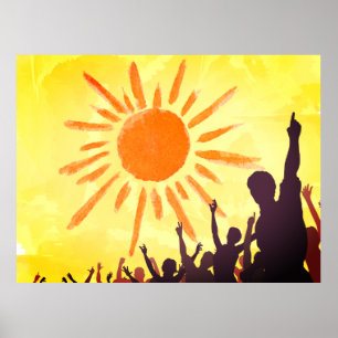 sun painting  poster