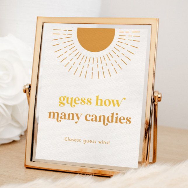 Sun Party Game Sign | Guess the Candies (Creator Uploaded)