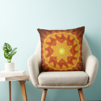 Sun pattern cushion