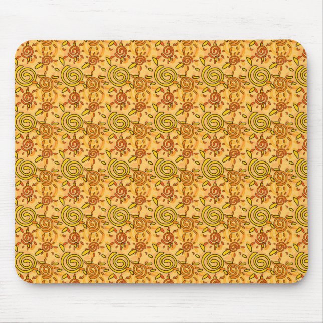 Sun Pattern Mouse Pad (Front)