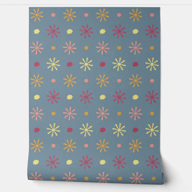 sun pattern wallpaper (Unrolling)