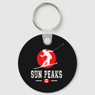 Sun Peaks Canada Ski Resort Rocky Mountains Canadi Keychain