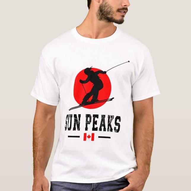 Sun Peaks Canada Ski Resort Rocky Mountains Canadi T-Shirt (Front)