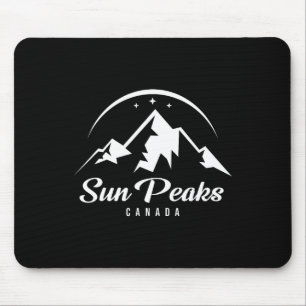 Sun Peaks Canada Ski Resort Skiing Snowboarding Mouse Pad