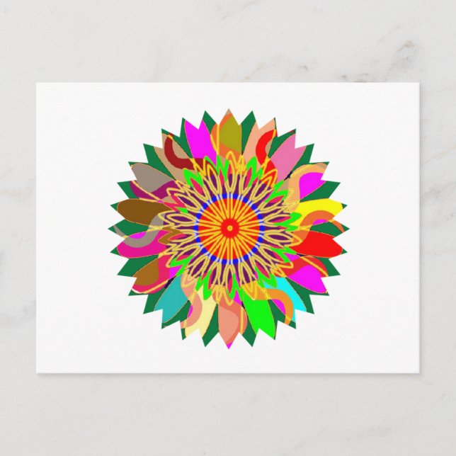 SUN Planet CHAKRA Art:  Source of Life on Earth Postcard (Front)