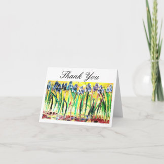 Sun Porch Iris Thank You Card