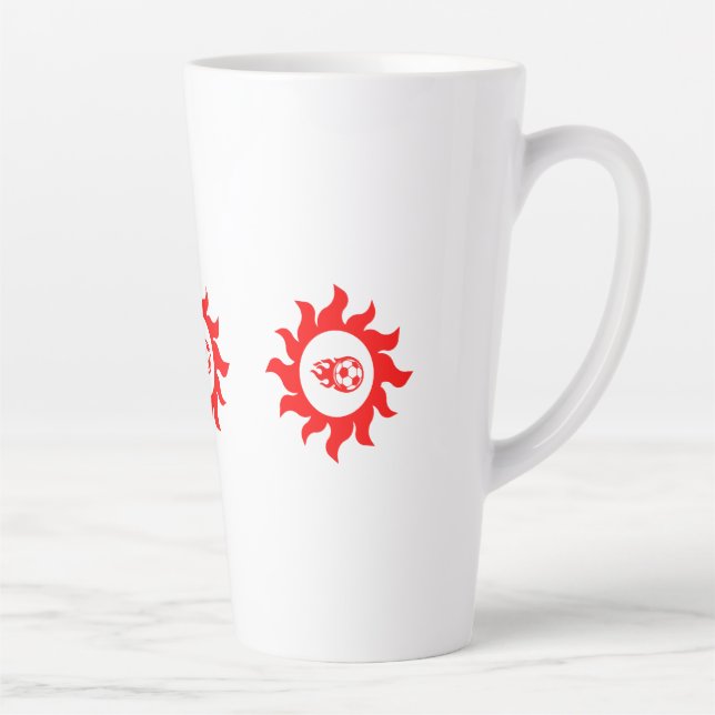 Sun power goals  latte mug (Right)
