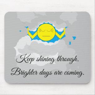 Sun Pushing Through Storm Clouds: Mouse Pad