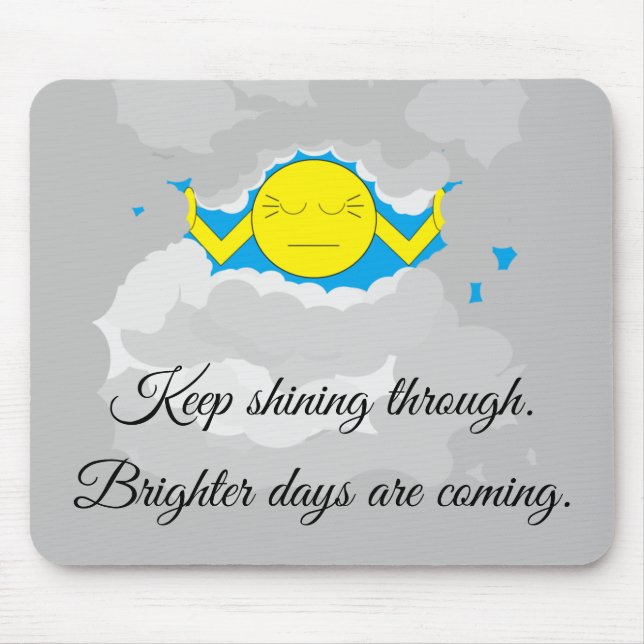 Sun Pushing Through Storm Clouds:  Mouse Pad (Front)