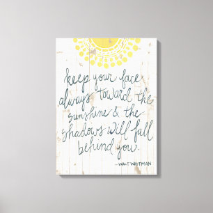 Sun Quote III Canvas Print