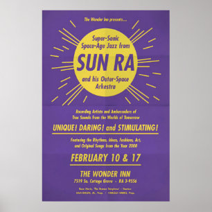 Sun Ra & His Arkestra jazz poster - Wonder Inn