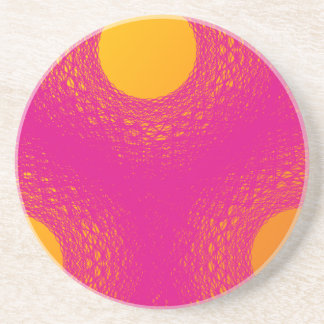 Sun radiates purple lights coaster