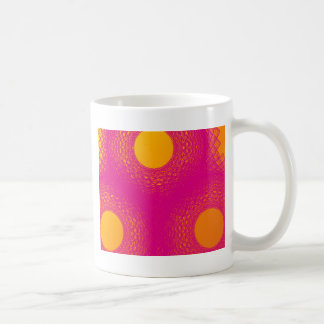 Sun radiates purple lights coffee mug