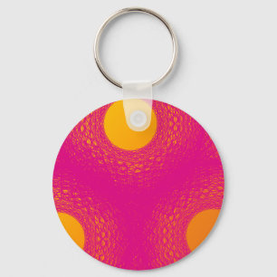 Sun radiates purple lights keychain