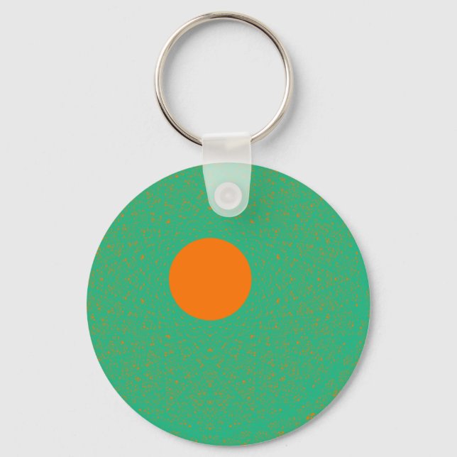 SUN RADIATING MINT COLOR LIGHT KEYCHAIN (Front)
