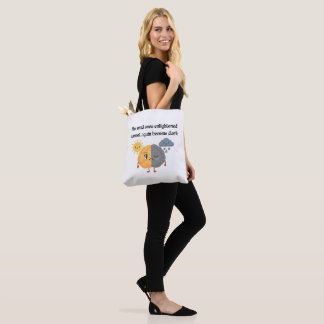 Sun Rain Brain Enlightened Mind Yellow Student Tote Bag