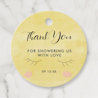 Sun Rainbow Baby Shower  Favour Tags