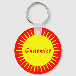 Sun Ray Template - 2 Keychain