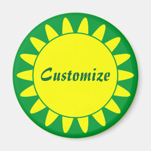 Sun Ray Template - 3 - Green Magnet