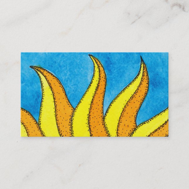 Sun rayonne le carte de visite (Devant)