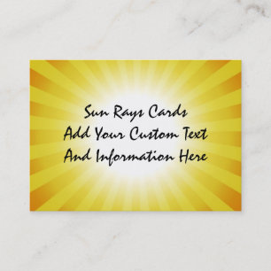 Sun Rays Business Cards