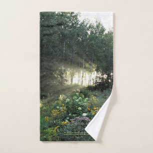Sun Rays in the Late Season Gardens, Full Hand Towel