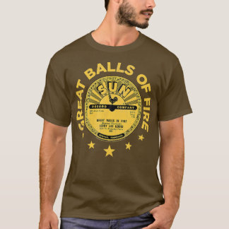 Sun Records Jerry Lee Lewis Great Balls of Fire T-Shirt