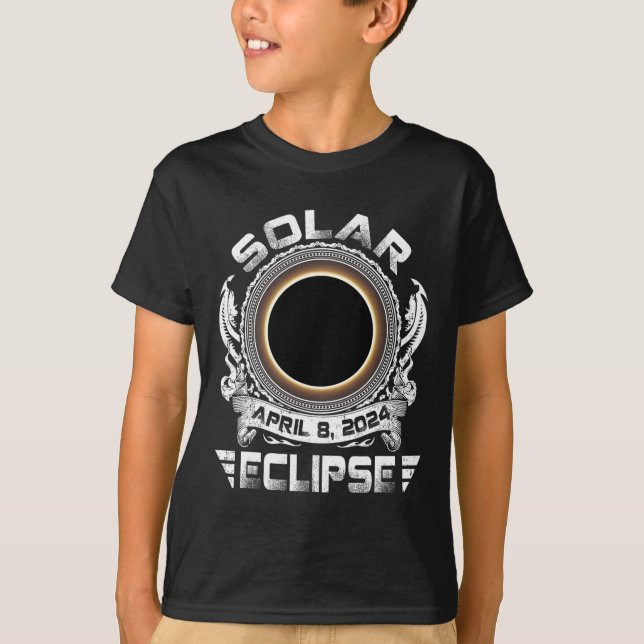 Sun Retro Solar Eclipse 2024 Totality April 8 Men  T-Shirt (Front)