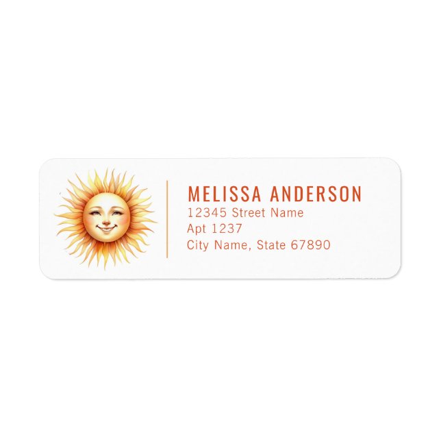 Sun Return Address Labels (Front)