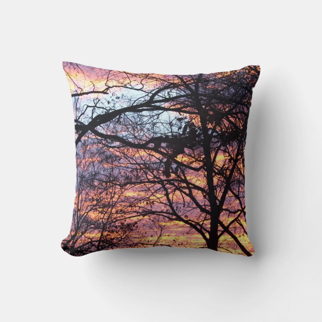 Sun Rise Throw Pillow (Front)