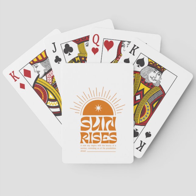 Sun Rises Playing Cards (Back)