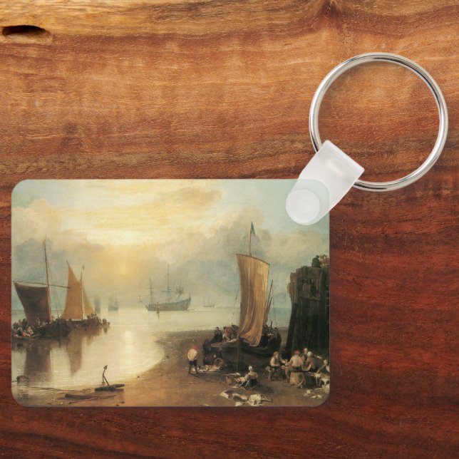 Sun Rising Through Vapour by Joseph Turner Keychain (Front)