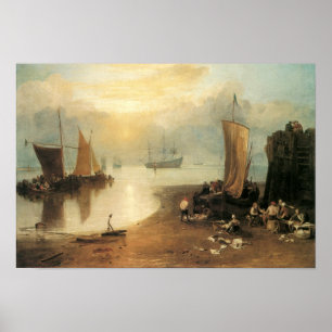 Sun Rising Through Vapour by Joseph Turner Poster